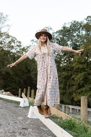 UPF 50+ Cotton Shirt Dress- Button Down Sun Protective Dress UPF 50+ Cotton Shirt Dress- Button Down Sun Protective Dress