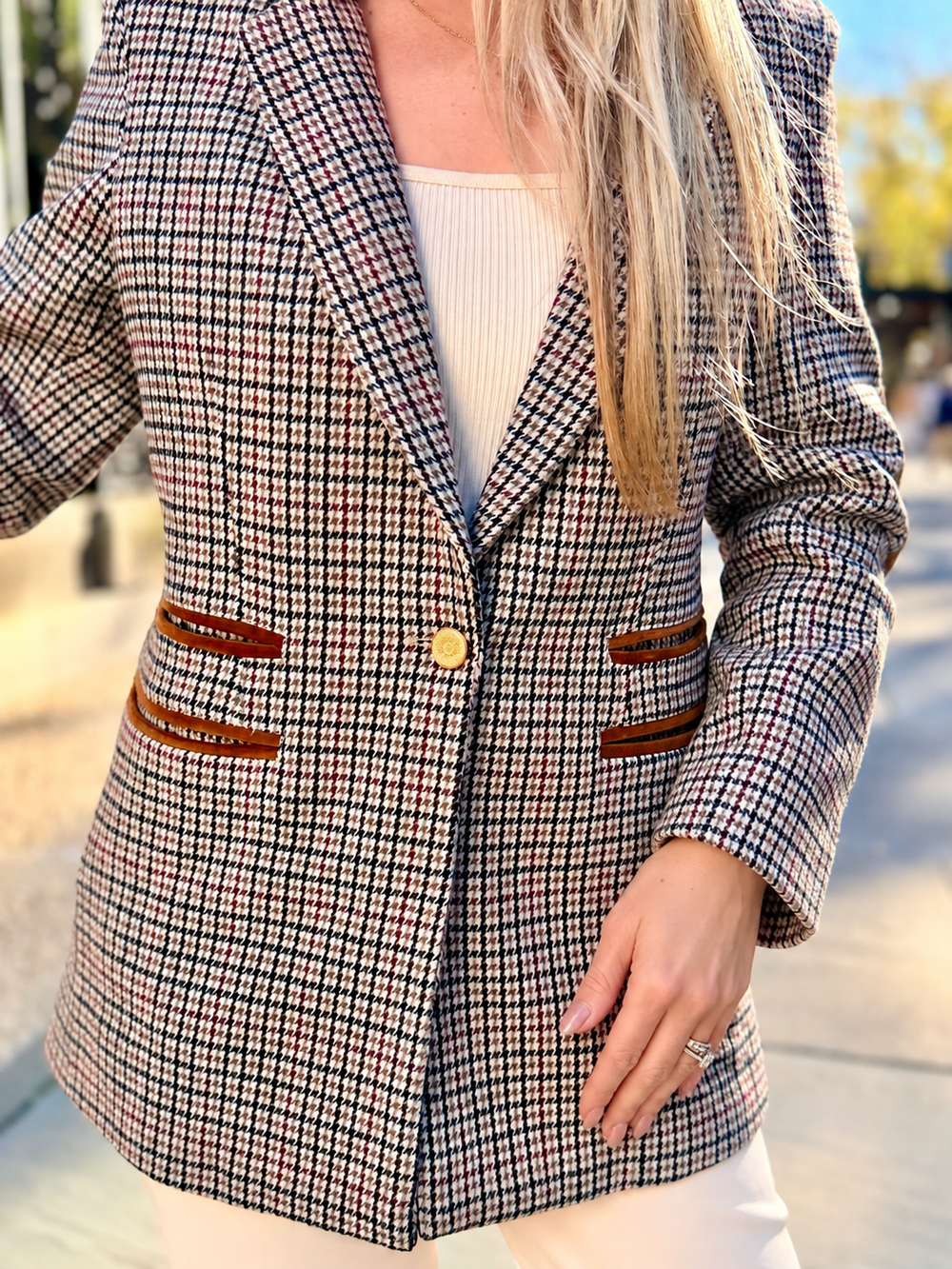 Paige Blazer Herringbone