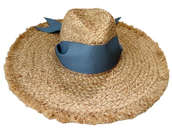 The Hydrangea - Wide French Blue Grosgrain Ribbon
