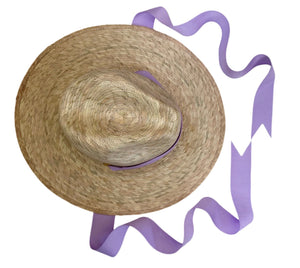 Lilac, Pink & Yellow Long Grosgrain Ribbon Pack for Girls Sun Hats
