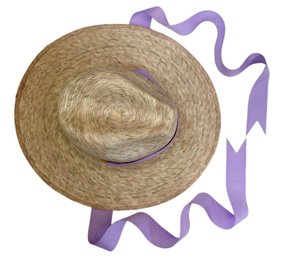 Lilac, Pink & Yellow Long Grosgrain Ribbon Pack for Girls Sun Hats
