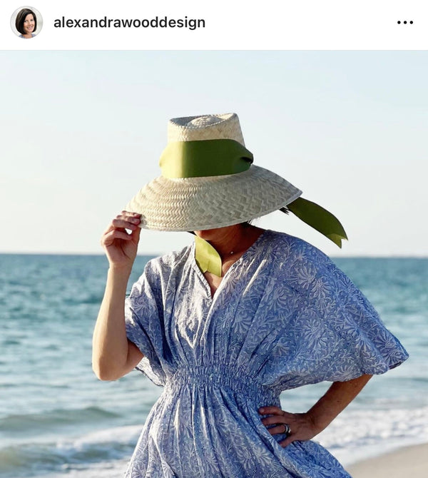 Amaryllis Sun Hat - Red Wide & Short Grosgrain Ribbon
