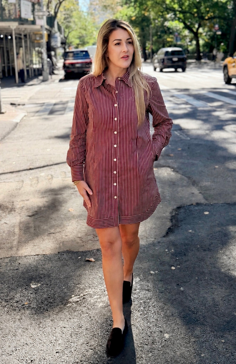 Margot Cinnamon Stripe