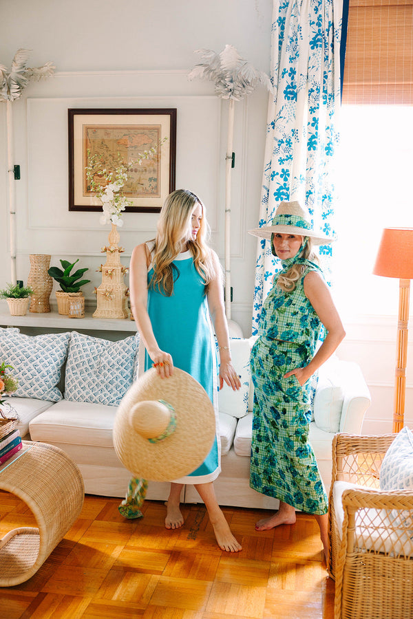 Geranium Sun Hat - Long Chocolate Brown Grosgrain Ribbon
