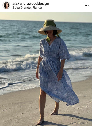 Amaryllis Sun Hat - Red Wide & Short Grosgrain Ribbon
