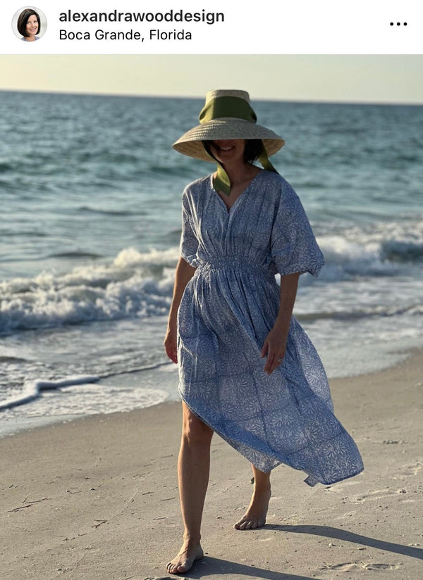 Amaryllis Sun Hat - Red Wide & Short Grosgrain Ribbon
