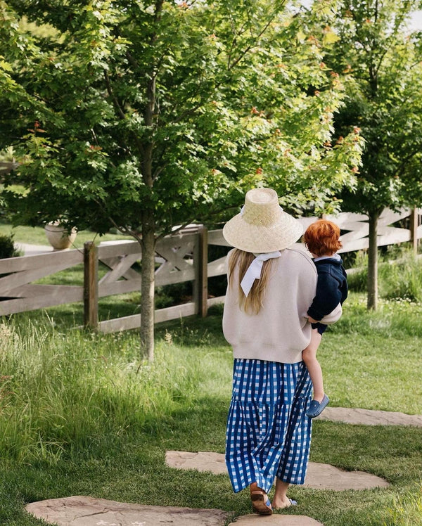 Amaryllis Sun Hat - Red Wide & Short Grosgrain Ribbon
