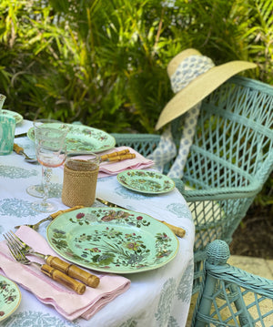 Daisy Sun Hat - French Blue Grosgrain Ribbon
