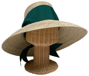Wildflower Sun Hat - Masters Green Wide & Short Grosgrain Ribbon
